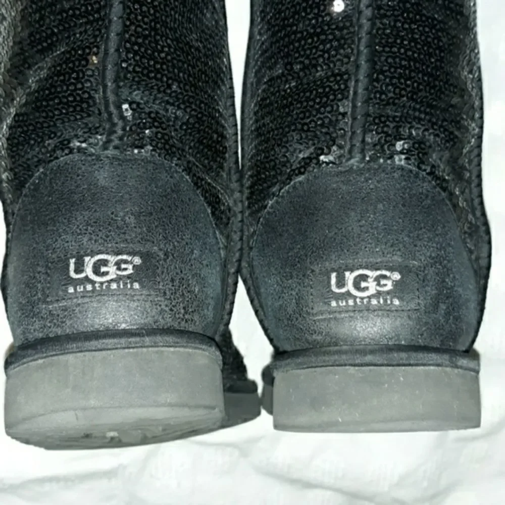 Sequin Ugg Over the Knee Bailey Button Boots 6‎